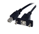 StarTech.com 1 ft Panel Mount USB B to B Cable - UK BUSINESS SUPPLIES