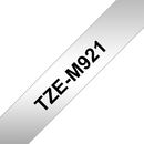 Brother Black On Silver Metallic Label Tape 9mm x 8m - TZEM921 - UK BUSINESS SUPPLIES