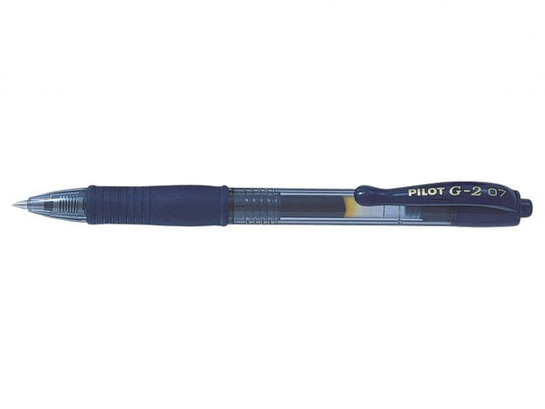 Pilot G-207 Retractable Gel Rollerball Pen 0.7mm Tip 0.39mm Line Blue-Black (Pack 12) - 41101231 - UK BUSINESS SUPPLIES