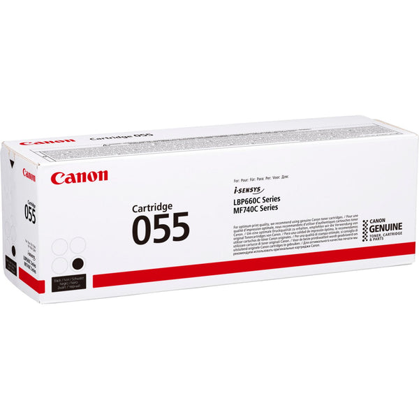Canon 055BK Black Standard Capacity Toner Cartridge 2.3k pages - 3016C002 - UK BUSINESS SUPPLIES