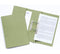 Exacompta Pocket Spring File Manilla Foolscap 285gsm Green (Pack 25) - TPFM-GRNZ - UK BUSINESS SUPPLIES
