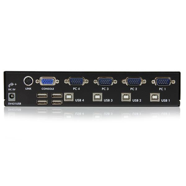 StarTech.com SV431USB KVM switch USB 4 ports - UK BUSINESS SUPPLIES