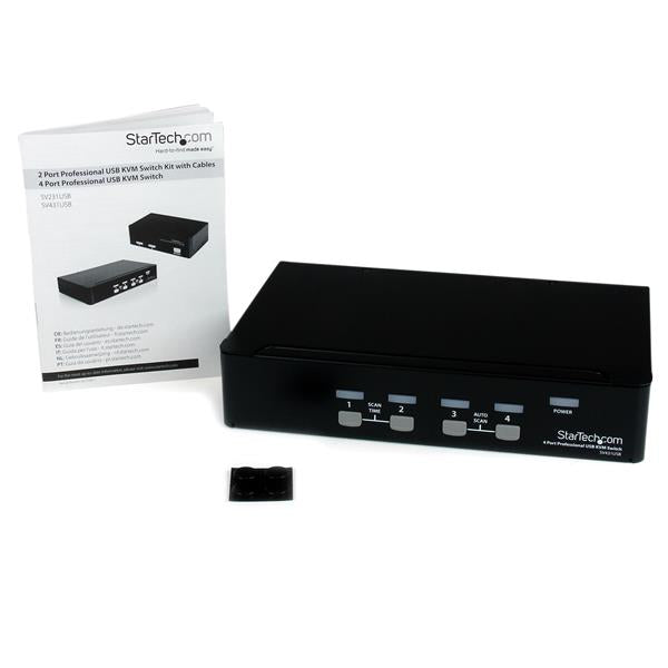 StarTech.com SV431USB KVM switch USB 4 ports - UK BUSINESS SUPPLIES