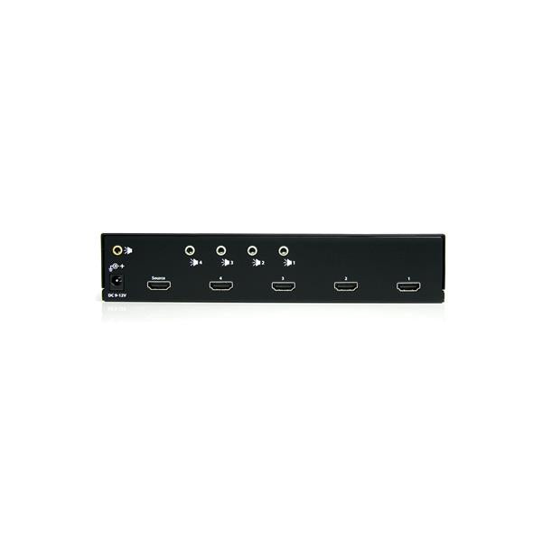 StarTech.com 4 Port HDMI 1.3 Video Splitter Audio - UK BUSINESS SUPPLIES