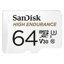 SanDisk High Endurance 64GB UHS-I Class 10 MicroSDHC Memory Card and Adapter - UK BUSINESS SUPPLIES