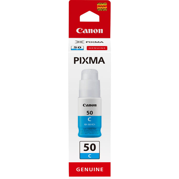 Canon GI50-C Cyan Standard Capacity Ink Bottle 70 ml - 3403C001 - UK BUSINESS SUPPLIES