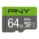 PNY 64GB Elite CL10 UHS1 MicroSDXC and AD - UK BUSINESS SUPPLIES