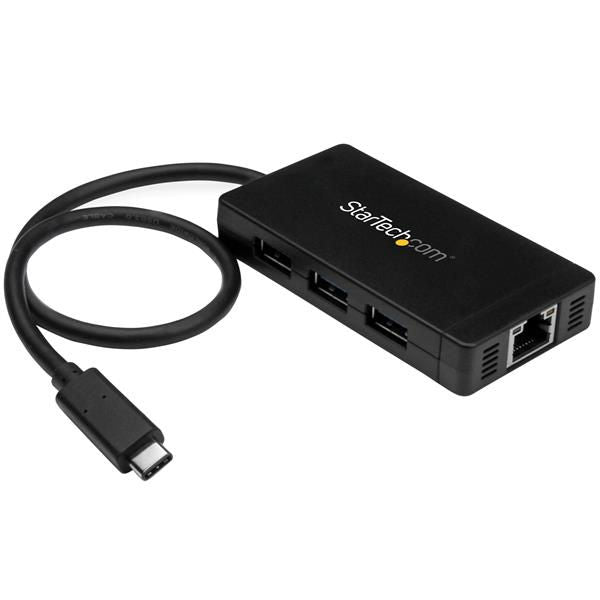 StarTech.com 3 Port USB 3.0 Hub with Gigabit Ethernet - UK BUSINESS SUPPLIES