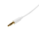 StarTech.com 2m White Slim 3.5mm Audio Cable MM - UK BUSINESS SUPPLIES