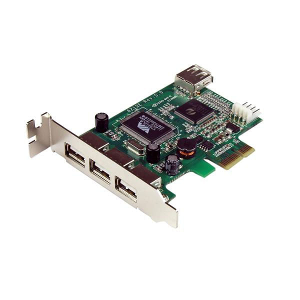 StarTech.com 4 Port PCIE Low Profile USB 2.0 Card - UK BUSINESS SUPPLIES