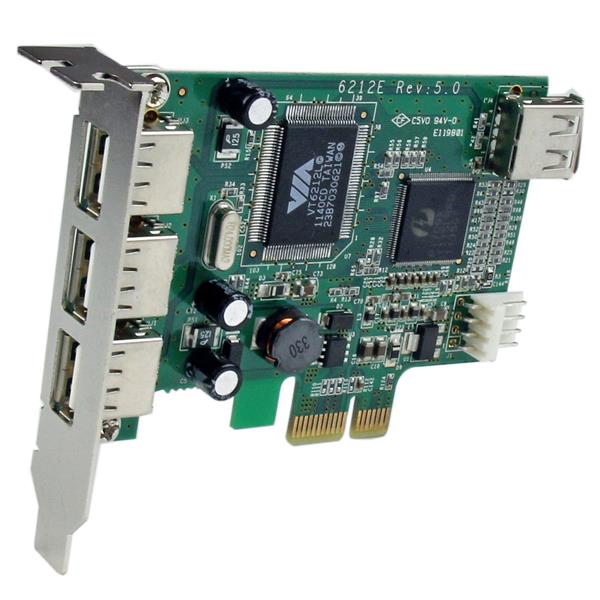 StarTech.com 4 Port PCIE Low Profile USB 2.0 Card - UK BUSINESS SUPPLIES