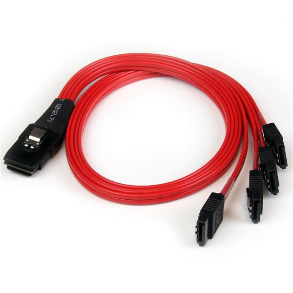 StarTech.com 0.5m Internal Mini SAS to SATA Cable - UK BUSINESS SUPPLIES