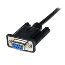 StarTech.com 2m DB9 RS232 Serial Null Modem Cable FM - UK BUSINESS SUPPLIES