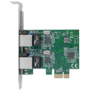 StarTech.com 2 Port GB Server Network Card PCIe NIC - UK BUSINESS SUPPLIES