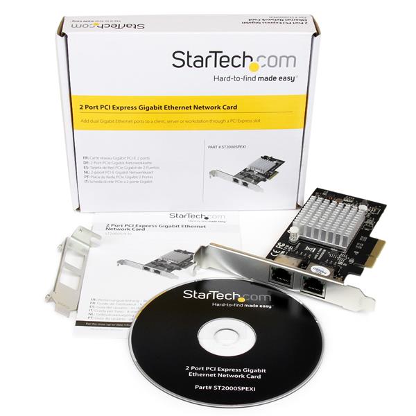 StarTech.com 2 Port PCIe x4 Gbit Server Network Card - UK BUSINESS SUPPLIES