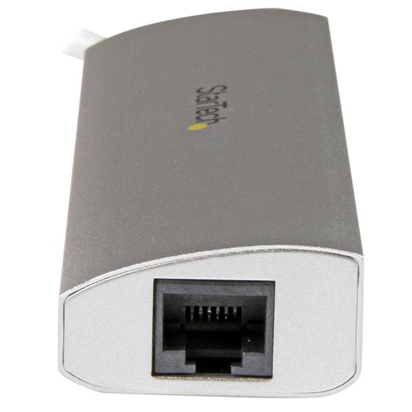 StarTech.com 3 Port Portable USB3 Hub and GB Ethernet - UK BUSINESS SUPPLIES