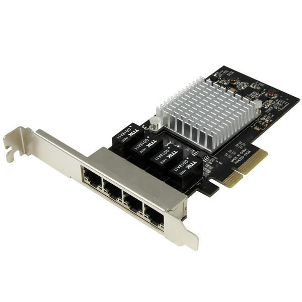 StarTech.com 4 Port Gbit Ethernet Network Card PCIe - UK BUSINESS SUPPLIES