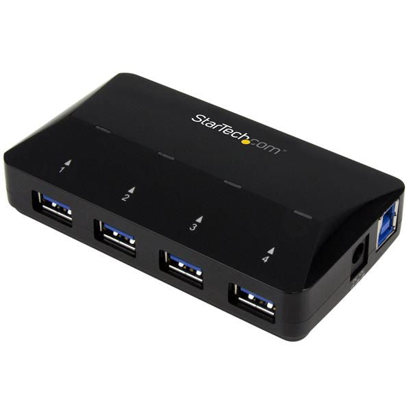 StarTech.com 4 Port USB 3.0 Hub Plus 1 x 2.4A Port - UK BUSINESS SUPPLIES