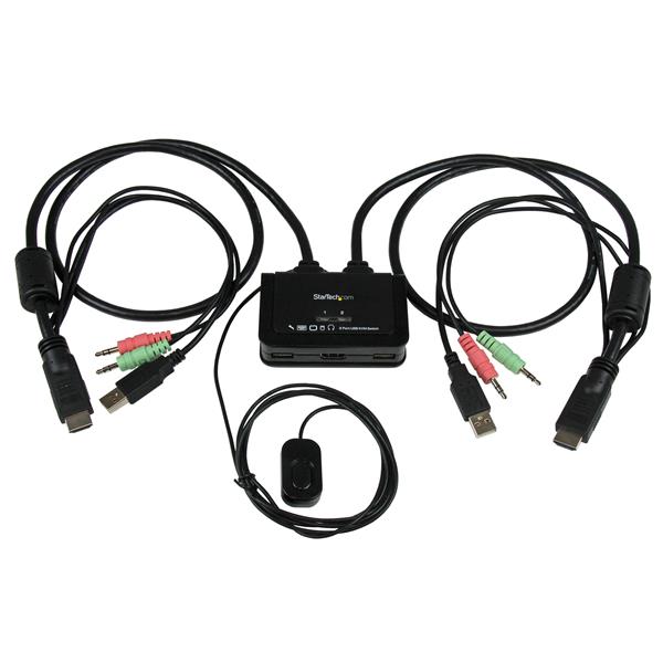 StarTech.com 2 Port USB HDMI Cable KVM Switch - UK BUSINESS SUPPLIES