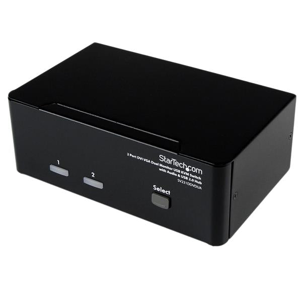 StarTech.com 2 Port DVI VGA Dual Monitor KVM Switch - UK BUSINESS SUPPLIES