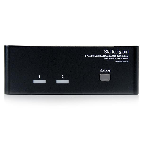StarTech.com 2 Port DVI VGA Dual Monitor KVM Switch - UK BUSINESS SUPPLIES