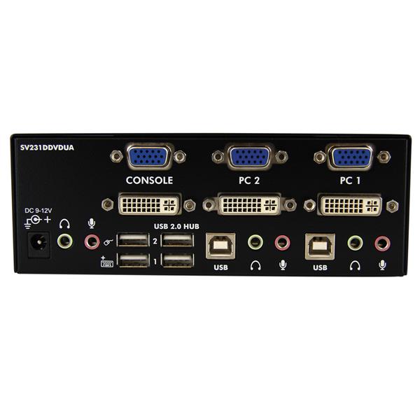 StarTech.com 2 Port DVI VGA Dual Monitor KVM Switch - UK BUSINESS SUPPLIES