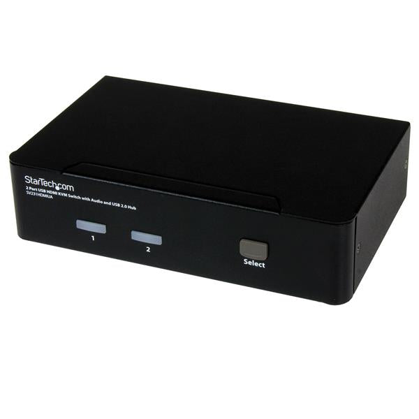 StarTech.com 2 Port USB HDMI KVM Switch with Audio - UK BUSINESS SUPPLIES