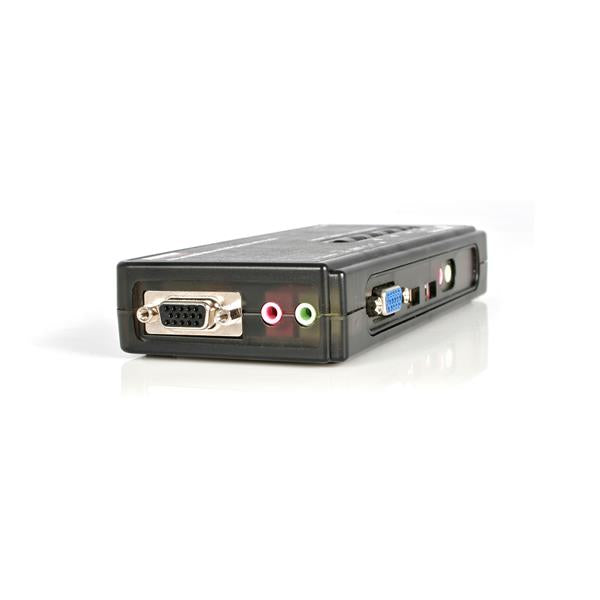 StarTech.com 4 Port USB KVM with Audio and Cables - UK BUSINESS SUPPLIES
