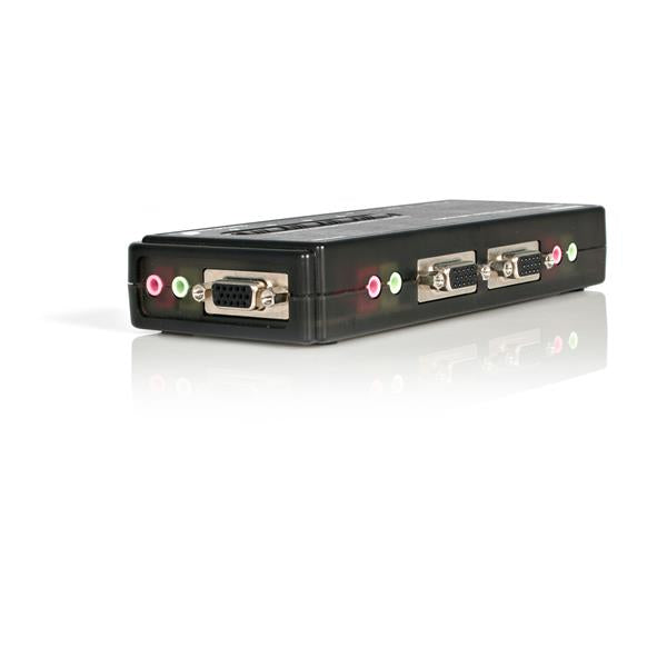 StarTech.com 4 Port USB KVM with Audio and Cables - UK BUSINESS SUPPLIES
