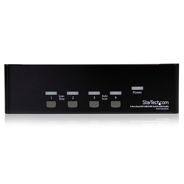 StarTech.com 4 Port Dual DVI USB KVM Switch - UK BUSINESS SUPPLIES