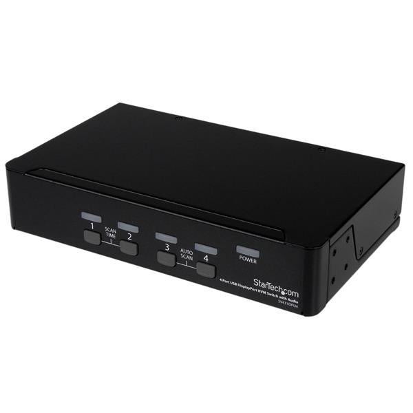 StarTech.com 4 Port USB DP KVM Switch with Audio - UK BUSINESS SUPPLIES