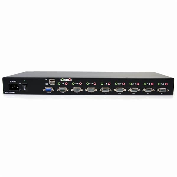 StarTech.com 8 Port USB VGA KVM Switch with Audio - UK BUSINESS SUPPLIES