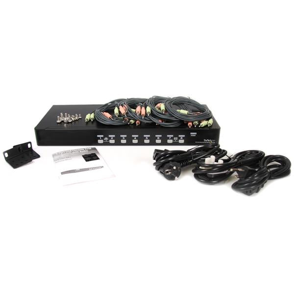 StarTech.com 8 Port USB VGA KVM Switch with Audio - UK BUSINESS SUPPLIES