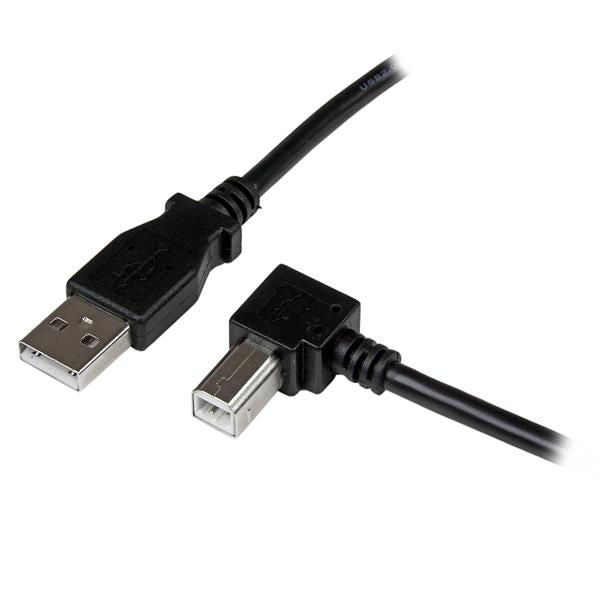 StarTech.com 1m USB 2.0 A to Right Angle B Cable MM - UK BUSINESS SUPPLIES