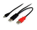 StarTech.com 6ft USB Y Cable for External Hard Drive - UK BUSINESS SUPPLIES