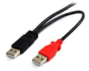 StarTech.com 6ft USB Y Cable for External Hard Drive - UK BUSINESS SUPPLIES