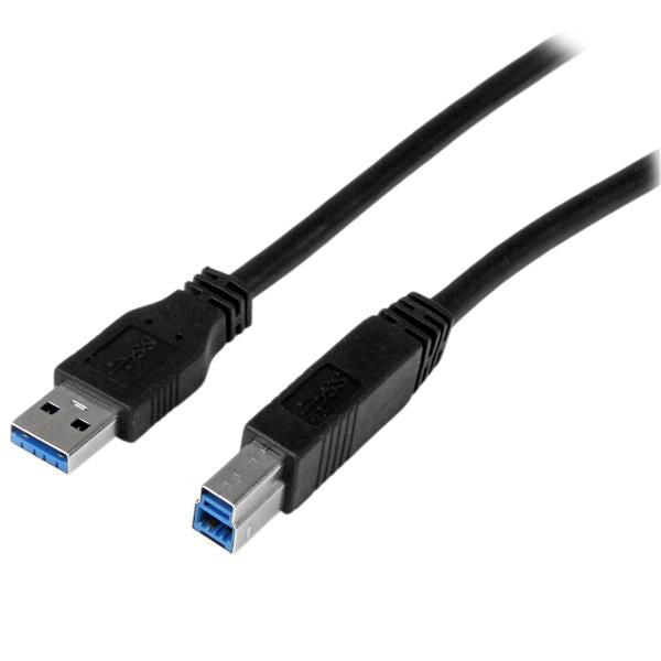 StarTech.com 1m Cert SuperSpeed USB 3.0 A to B Cable - UK BUSINESS SUPPLIES