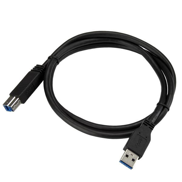 StarTech.com 1m Cert SuperSpeed USB 3.0 A to B Cable - UK BUSINESS SUPPLIES