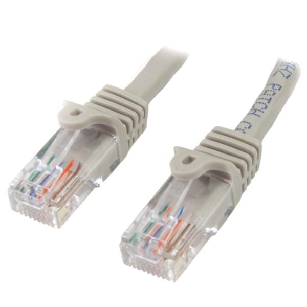 StarTech.com 15m Cat5e Grey Snagless RJ45 UTP Patch - UK BUSINESS SUPPLIES