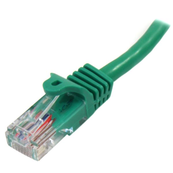 StarTech.com 3m Cat5e Green Snagless Patch Cable - UK BUSINESS SUPPLIES