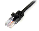 StarTech.com 5m Black Snagless Cat5e UTP Patch Cable - UK BUSINESS SUPPLIES