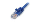 StarTech.com 5m Blue Snagless Cat5e UTP Patch Cable - UK BUSINESS SUPPLIES