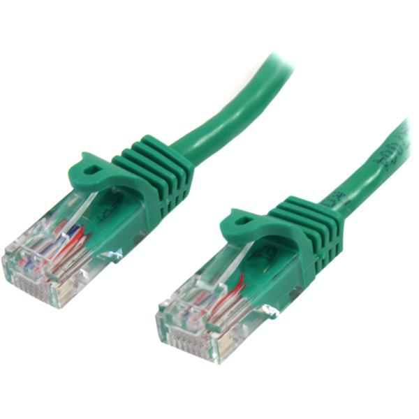 StarTech.com 5m Green Snagless Cat5e Patch Cable - UK BUSINESS SUPPLIES