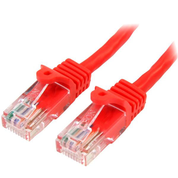 StarTech.com 7m Red Snagless Cat5e Patch Cable - UK BUSINESS SUPPLIES