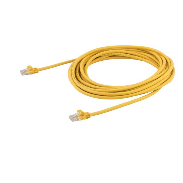 StarTech.com 7m Yellow Snagless Cat5e Patch Cable - UK BUSINESS SUPPLIES