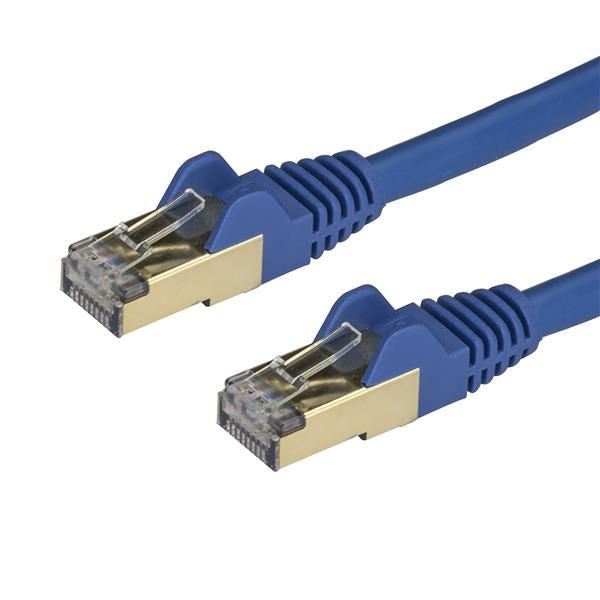 StarTech.com 2m Blue Cat6a Ethernet STP Cable - UK BUSINESS SUPPLIES