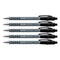 Paper Mate Flexgrip Ultra Retractable Ballpoint Pen 1.0mm Tip 0.5mm Line Black (Pack 5) - 2027751 - UK BUSINESS SUPPLIES