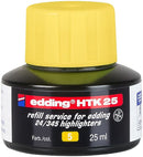 edding HTK 25 Bottled Refill Ink for Highlighter Pens 25ml Yellow - 4-HTK25005 - UK BUSINESS SUPPLIES