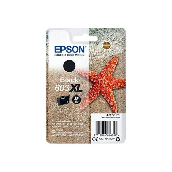 Epson 603XL Starfish Black High Yield Ink Cartridge 9ml - C13T03A14010 - UK BUSINESS SUPPLIES