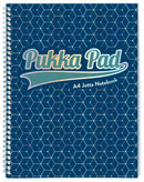 Pukka Pad Glee Jotta A4 Wirebound Card Cover Notebook Ruled 200 Pages Dark Blue (Pack 3) - 3007-GLE - UK BUSINESS SUPPLIES